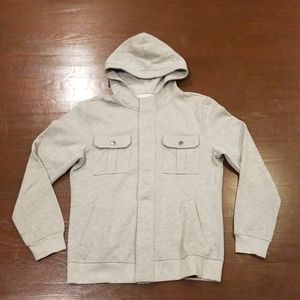 TwentyOne Men 21Mem Zip Button Up Hoodie